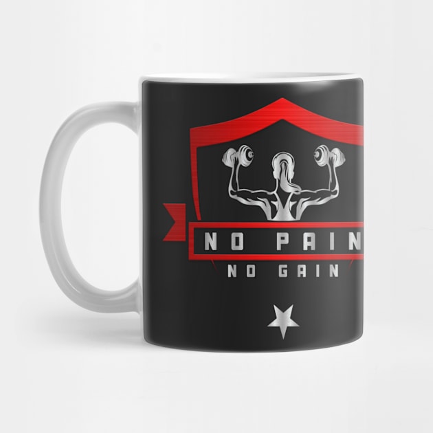 No pain No gain women Gym by Tshirtstory